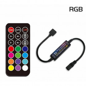 Mini contrôleur RF + télécommande RGB DC5v-24v 6A