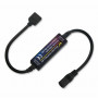 Mini contrôleur RF + télécommande RGB DC5v-24v 6A