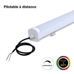 Réglette led RGB + blanc ajustable 220v