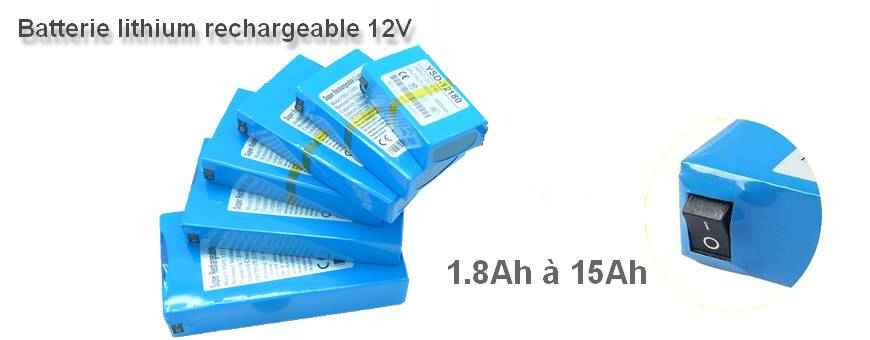 batterie Li-ion rechargeable 12v - my-led-neon